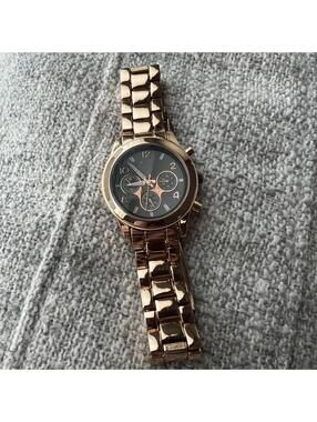 New Forever 21 Women's Rose Gold-Tone Chronograph-Style Watch